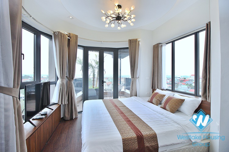 A well-decorated duplex 2 bedrooms apartment for rent in Au Co st, Tay Ho